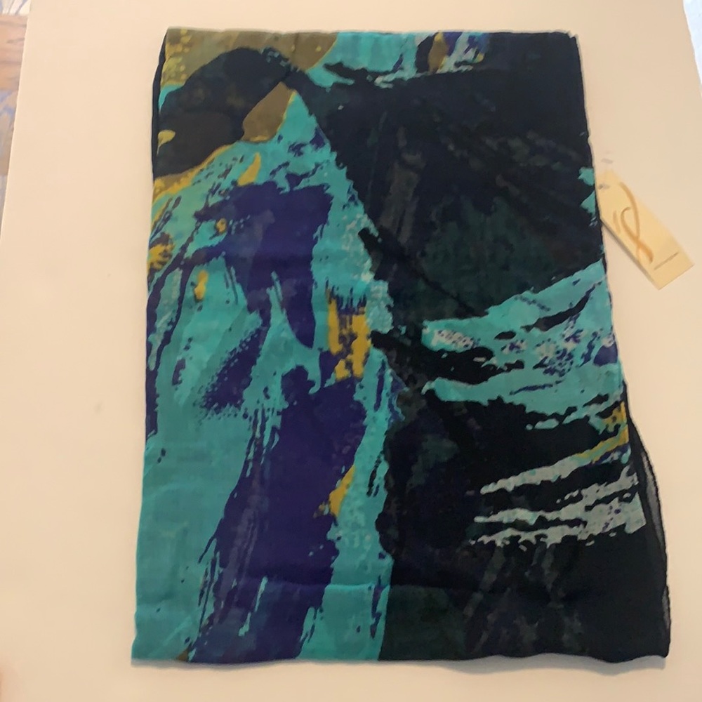 Collection 18 oversize abstract scarf coverup